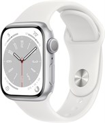 Смарт-часы Apple Watch Series 8 41 мм Aluminum серебристый-белый