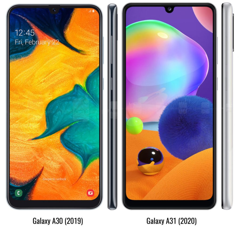 сравнение galaxy a30 и galaxy a31