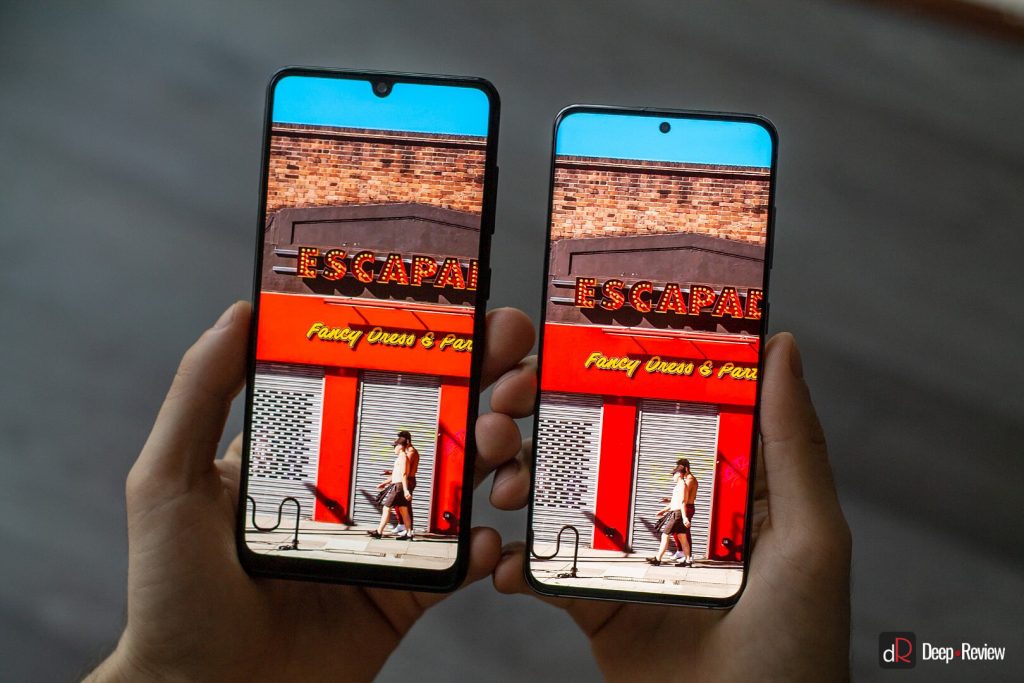 сравнение экранов galaxy a31 и galaxy s20